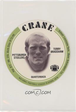 1976 MSA NFL Player Discs - [Base] - Crane Potato Chips #_TEBR.1 - Terry Bradshaw (Green)