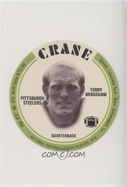 1976 MSA NFL Player Discs - [Base] - Crane Potato Chips #_TEBR.1 - Terry Bradshaw (Green)