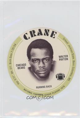 1976 MSA NFL Player Discs - [Base] - Crane Potato Chips #_WAPA - Walter Payton