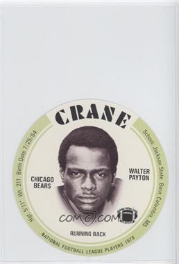 1976 MSA NFL Player Discs - [Base] - Crane Potato Chips #_WAPA - Walter Payton