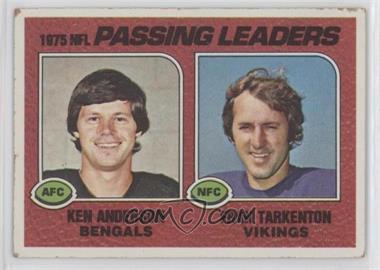 1976 Topps - [Base] #201 - Ken Anderson, Fran Tarkenton [Good to VG‑EX]