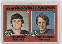 Ken Anderson, Fran Tarkenton [COMC RCR Poor]