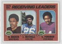 Reggie Rucker, Lydell Mitchell, Chuck Foreman