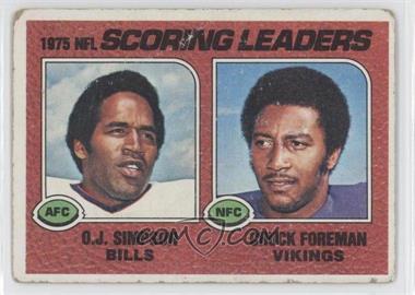 1976 Topps - [Base] #204 - O.J. Simpson, Chuck Foreman [Good to VG‑EX]