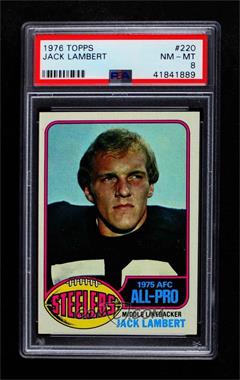 1976 Topps - [Base] #220 - Jack Lambert [PSA 8 NM‑MT]