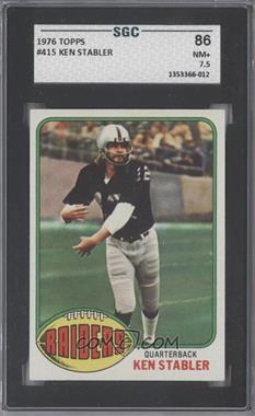 1976 Topps - [Base] #415 - Ken Stabler [SGC 86 NM+ 7.5]