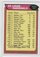 St. Louis Cardinals Team Checklist