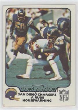 1977 Fleer Teams in Action - [Base] #26 - San Diego Chargers Team (A Rude Housewarming)