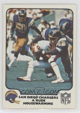 1977 Fleer Teams in Action - [Base] #26 - San Diego Chargers Team (A Rude Housewarming)