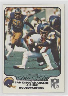 1977 Fleer Teams in Action - [Base] #26 - San Diego Chargers Team (A Rude Housewarming)
