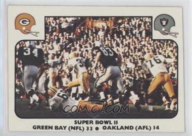 1977 Fleer Teams in Action - [Base] #58 - Super Bowl II (Green Bay Packers, Oakland Raiders)