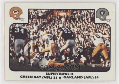 1977 Fleer Teams in Action - [Base] #58 - Super Bowl II (Green Bay Packers, Oakland Raiders)