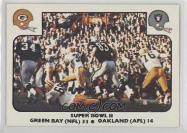 1977 Fleer Teams in Action - [Base] #58 - Super Bowl II (Green Bay Packers, Oakland Raiders)