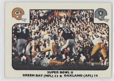 1977 Fleer Teams in Action - [Base] #58 - Super Bowl II (Green Bay Packers, Oakland Raiders)