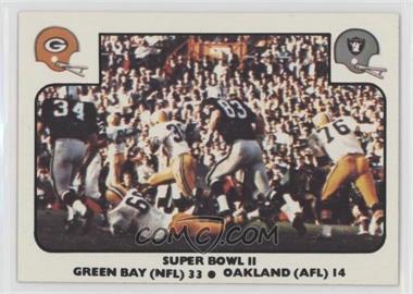 1977 Fleer Teams in Action - [Base] #58 - Super Bowl II (Green Bay Packers, Oakland Raiders)