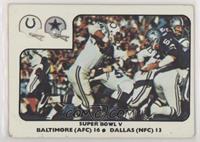 Super Bowl V (Baltimore Colts, Dallas Cowboys)