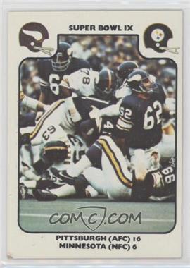1977 Fleer Teams in Action - [Base] #65 - Super Bowl IX (Pittsburgh Steelers, Minnesota Vikings)