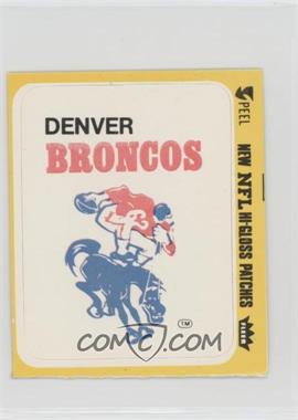 1977 Fleer Teams in Action - Team Hi-Gloss Patches #_DEBR.2 - Denver Broncos (Logo)