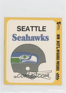 1977 Fleer Teams in Action - Team Hi-Gloss Patches #_SESE.2 - Seattle Seahawks (Helmet Yellow Border)