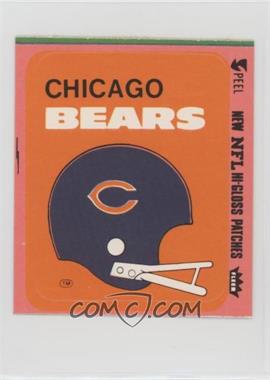 1977 Fleer Teams in Action - Team Hi-Gloss Patches #CHIH.2 - Chicago Bears (Helmet Orange Border)