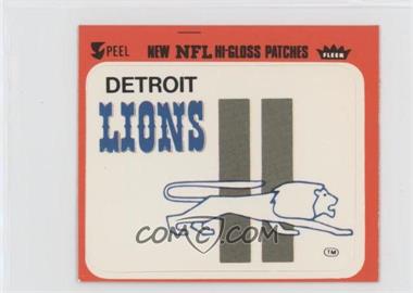 1977 Fleer Teams in Action - Team Hi-Gloss Patches #DETL - Detroit Lions (Logo)