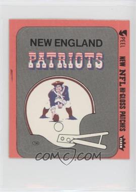 1977 Fleer Teams in Action - Team Hi-Gloss Patches #NEH.1 - New England Patriots (Helmet Orange Border)