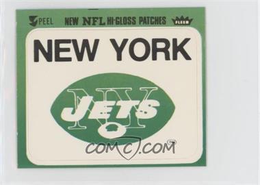 1977 Fleer Teams in Action - Team Hi-Gloss Patches #NEYJ.3 - New York Jets (Logo Green Border)
