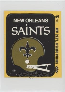 1977 Fleer Teams in Action - Team Hi-Gloss Patches #NOH - New Orleans Saints (Helmet)