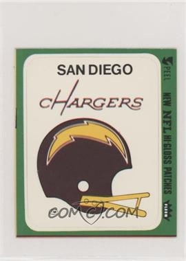 1977 Fleer Teams in Action - Team Hi-Gloss Patches #SDH - San Diego Chargers (Helmet)