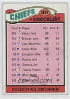 Team Checklist - Kansas City Chiefs [Noted]