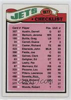 Team Checklist - New York Jets