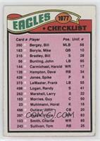 Team Checklist - Philadelphia Eagles [Good to VG‑EX]