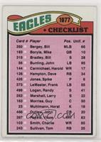 Team Checklist - Philadelphia Eagles [Good to VG‑EX]