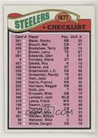 Team Checklist - Pittsburgh Steelers