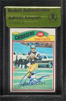 Dan Fouts [BAS Beckett Auth Sticker]