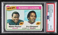 League Leaders - Walter Payton, O.J. Simpson [PSA 8 NM‑MT]
