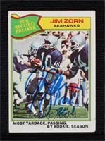 Record Breaker - Jim Zorn [BAS Beckett Auth Sticker]