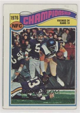 1977 Topps - [Base] #527 - 1976 NFC Championship [Good to VG‑EX]