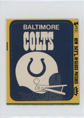 1978 Fleer Team Action Hi-Gloss Patches - [Base] #_BALH - Baltimore Colts (Helmet)