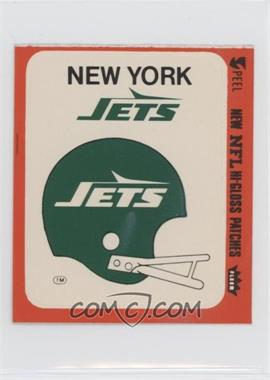 1978 Fleer Team Action Hi-Gloss Patches - [Base] #_NEYJ.2 - New York Jets Team (Helmet)