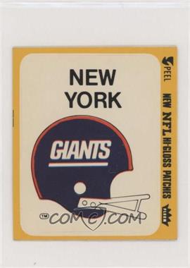 1978 Fleer Team Action Hi-Gloss Patches - [Base] #_NYGH - New York Giants (Helmet)