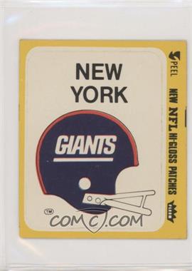 1978 Fleer Team Action Hi-Gloss Patches - [Base] #_NYGH - New York Giants (Helmet) [Good to VG‑EX]