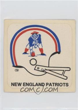 1978 Kellogg's Pop Tarts NFL Helmet Stickers - [Base] #16 - New England Patriots Team [Good to VG‑EX]