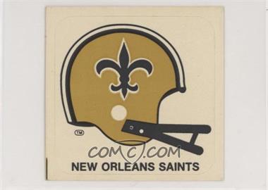 1978 Kellogg's Pop Tarts NFL Helmet Stickers - [Base] #17 - New Orleans Saints Team