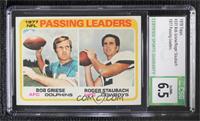 NFL Passing Leaders (Bob Griese, Roger Staubach) [CSG 6.5 Ex/NM+]