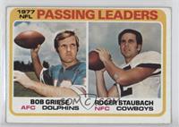 NFL Passing Leaders (Bob Griese, Roger Staubach) [Good to VG‑EX]