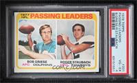 NFL Passing Leaders (Bob Griese, Roger Staubach) [PSA 4 VG‑EX]