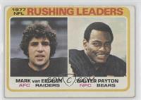 Mark van Eeghen, Walter Payton [Good to VG‑EX]