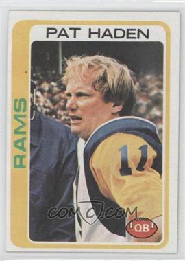 1978 Topps - [Base] #346 - Pat Haden [Noted]