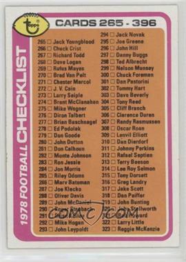 1978 Topps - [Base] #388 - Checklist